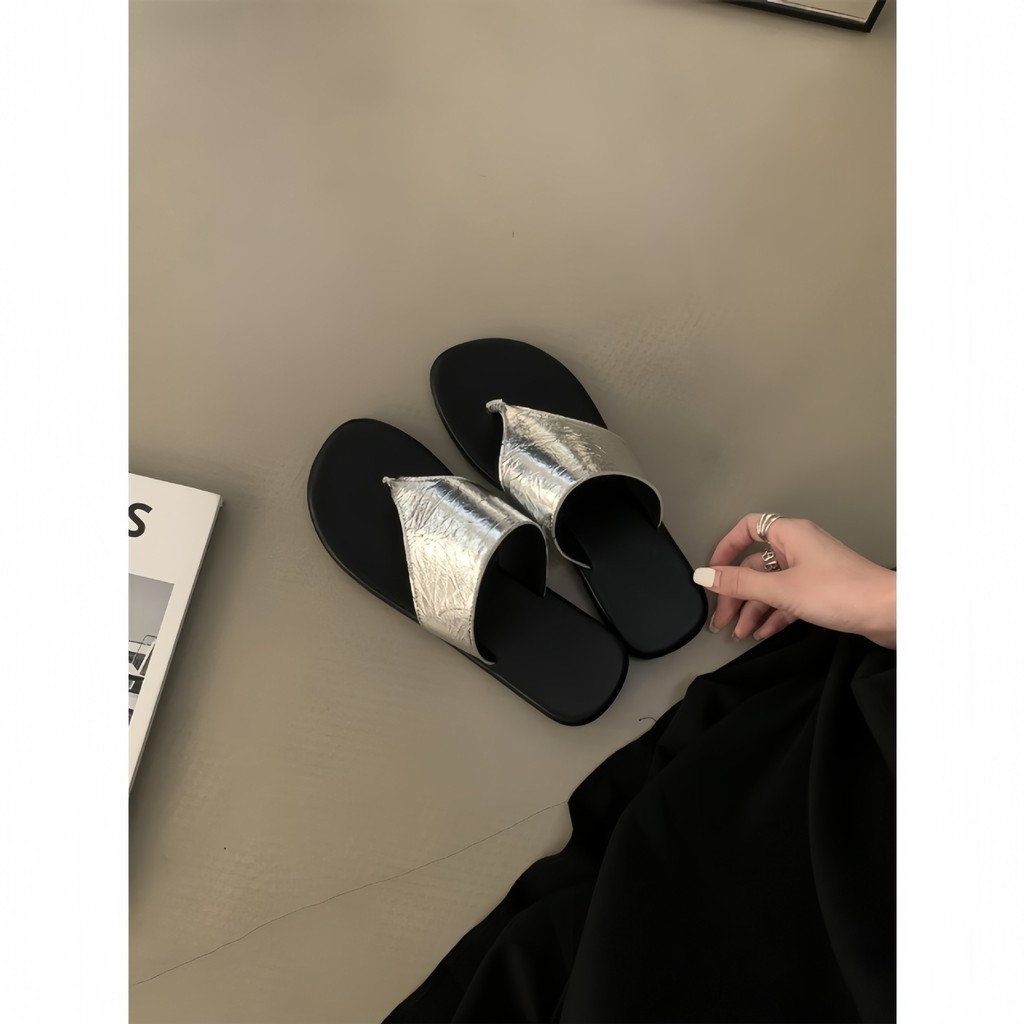 Đế Mềm Thoải Mái Flip-Flops Phiên Bản Hàn Quốc Thông Thường Tất Cả Trận Đấu Flip-Flops 2024 Giày Đi Biển Mùa Hè Thời Trang Cát Phẳng