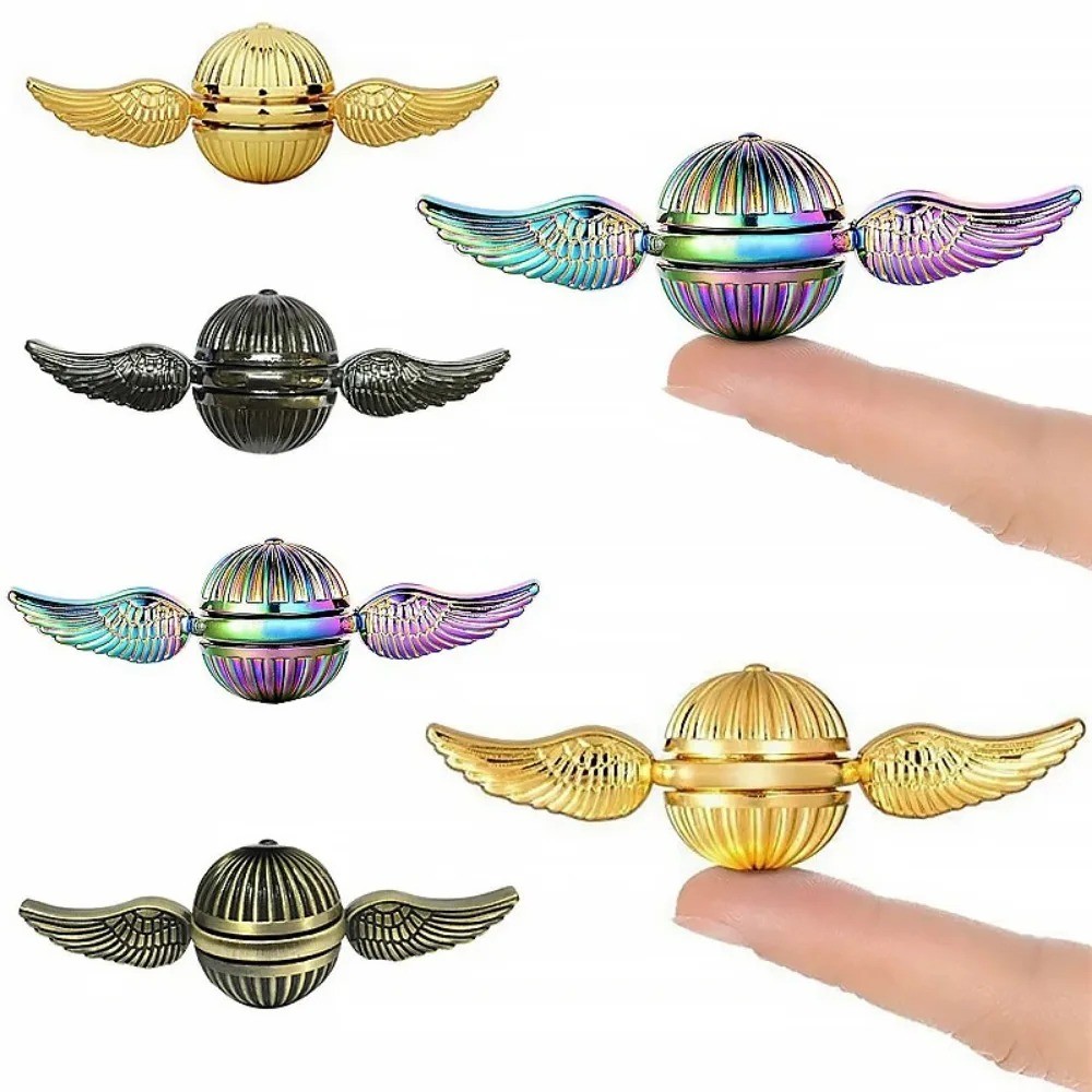 EDC Fidget Spinner Đồ chơi Ngón tay Quay hồi chuyển Con quay hồi chuyển Đồ chơi chống căng thẳng Trẻ em Người lớn Xoay Bóng kim loại Máy tính để bàn Đồ chơi giảm căng thẳng
