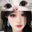 （-0°-800°）🌈ZM 🌈/Set 2 Kính Áp Tròng Màu tím/đen/xám thời trang contact lens hợp lệ 6 tháng YX116