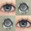 （-0°-600°）🌈ZM 🌈/Set 2 Kính Áp Tròng Màu tím/đen/xám thời trang contact lens hợp lệ 6 tháng YX118