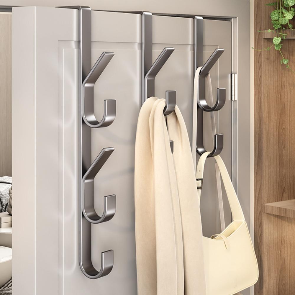 Móc kim loại WANYEDI, Móc treo cửa loại phía sau cửa, Móc treo mũ đa chức năng tự do tại nhà