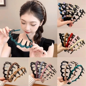 Phụ kiện tóc băng đô rửa mặt có răng đẹp mới thời trang Hàn Quốc