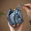 Túi vải dây rút DARON Teacup, Túi lưu trữ bộ đồ ăn in phong cách, Túi đựng đồ nhỏ chống vỡ đa chức năng di động đơn giản