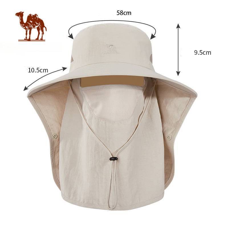 Ảnh Mũ chống nắng toàn mặt CAMEL CROWN Mũ câu cá leo núi ngoài trời Mũ chống tia cực tím Mũ chống nắng 1