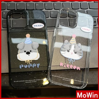 Movin - Cặp đôi Ốp lưng iPhone 16 Pro Max iPhone 11 siêu sáng lấp lánh trong suốt TPU mềm Những con vật dễ thương và hạnh phúc Compatible iPhone15 Pro max 14 13 12 Pro max XS XR 7 Plus 8 Plus