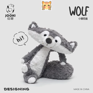 Bct Jooki Kawaii Sói Xám Đồ Chơi Sang Trọng Dễ Thương Biển Otter Thỏ Gấu Bông Búp Bê Mềm Lấp Đầy Búp Bê Phòng Ngủ Gối Bé Trai Bé Gái Trẻ Em Đồng Hành Búp Bê Quà Tặng Sinh Nhật Quà Tặng Năm Mới