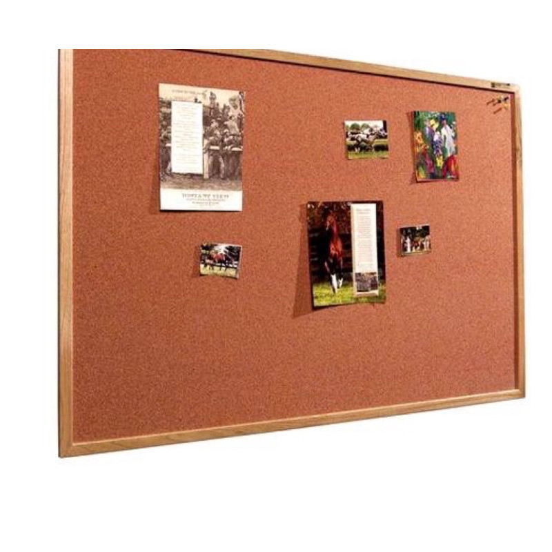 Bảng ghim bần ghi chú khung gỗ treo tường Lie 60x90cm ( tặng đinh ghim)