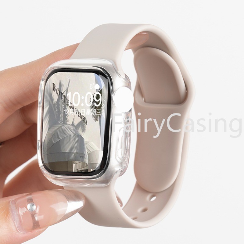 Ốp lưng silicon mềm trong suốt S11 S11 cho Apple Watch 46mm 42mm Series 10 9 8 7 6 SE 5 4 3 Bảo vệ cản trước cho iwatch Ultra 2 49mm 45mm 41mm 44mm 38 40mm