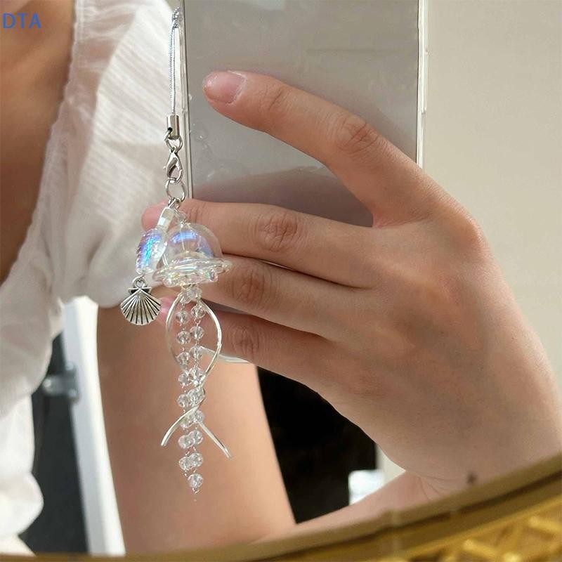[Dta] Y2K Thạch Sứa Dây Điện Thoại Di Động Thẩm Mỹ sel Điện Thoại Charm Keycord Phong Cách Nữ Tính Móc Khóa Mặt Dây Chuyền PO