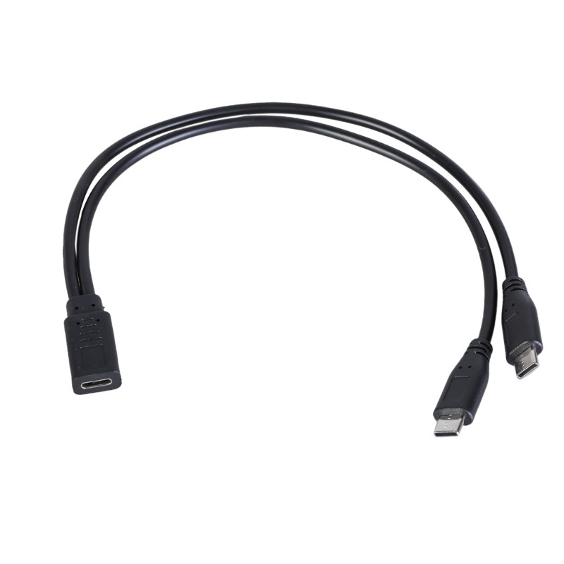 Cáp chia sạc nhanh KING 2 cổng USB Type C 5V3A cho điện thoại thông minh và máy tính bảng