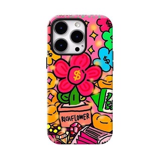 Ốp điện thoại 2 trong 1 Rich Flowers tương thích với iPhone 15 Pro Max, Apple 16 14 Plus 11 / 12 / 13 Pro Max, vỏ bảo vệ chống sốc mới