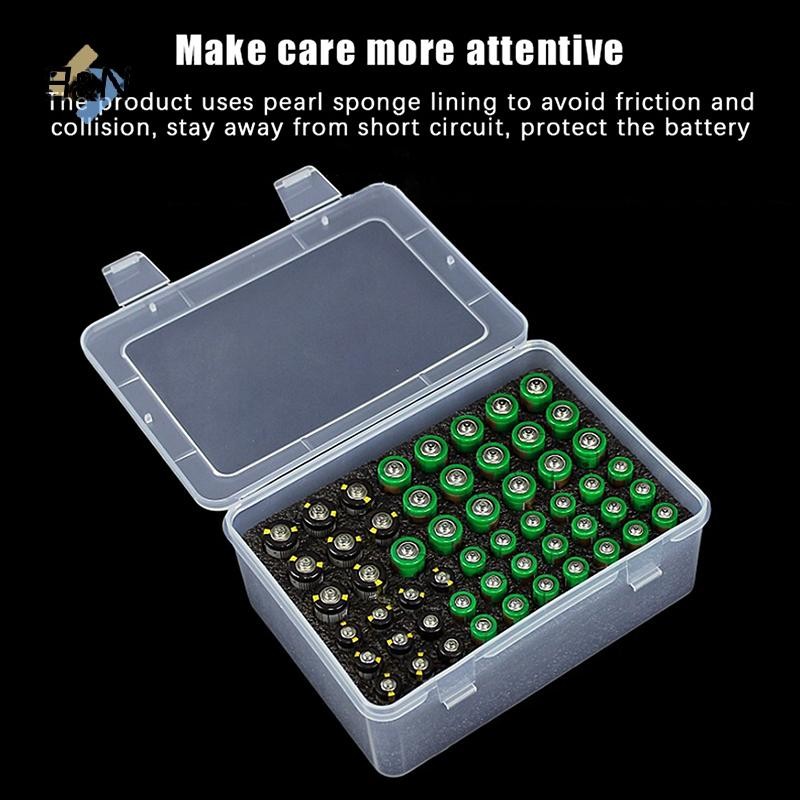 Giá đỡ sắp xếp lưu trữ pin B & N Giữ 54 pin AA AAA, Hộp đựng pin Hộp đựng nhà để xe, Hộp đựng tổ chức ngăn kéo gia đình.