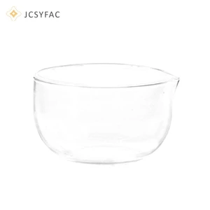 JCSYFAC 350 / 600ml Bát Trà Trong Suốt Có Vòi Hai Lớp Bát Matcha Nhật Bản Chịu Nhiệt Salad Trộn Bát Vi Sóng Mới