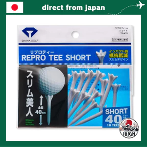 DAIYA GOLF TE-433 Repro Golf Tee – Tee golf ngắn, thiết kế mỏng thân thiện môi trường (gói 18 cái)