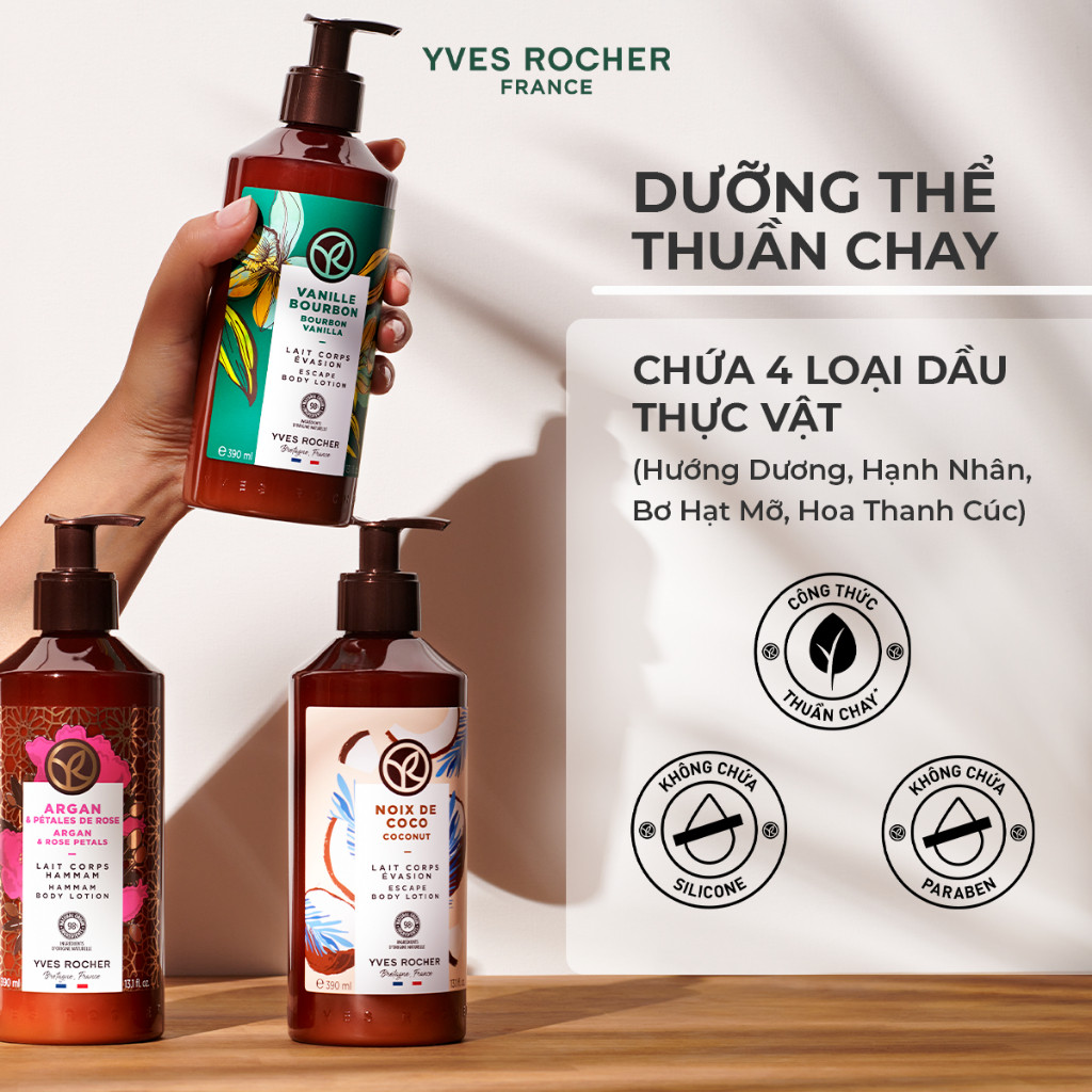 Ảnh Combo 2 sữa dưỡng thể thiên nhiên Yves Rocher Body Lotion 390ml (cùng mùi) 2