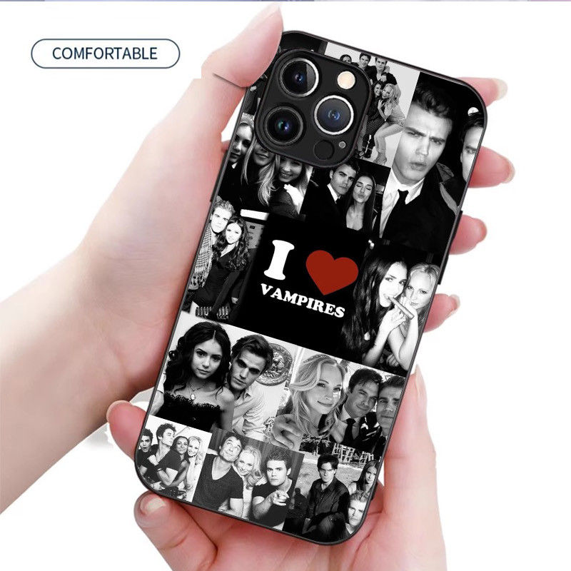 Nhật Ký Ma Cà Rồng 12 Kính Ốp Lưng Điện Thoại IPhone 16 15 14 13 12 11 Pro XR XS Max Plus Mini X XR 8 7 6s SE2 / 3 Cover