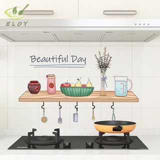[ELOY] 1 Tấm 30 * 90cm 60 * 90cm Nhãn dán chống dầu nhà bếp tự dính Nhãn dán tủ chịu nhiệt, chống thấm nước và chống dầu VN