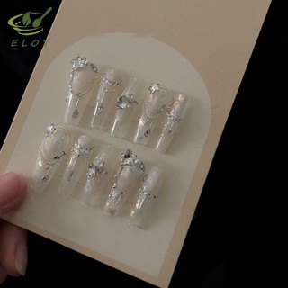 [MAO] 50 Cái / bộ Đế Bằng Móng Tay Kim Cương Giả Lấp Lánh Bạc Pha Lê Trang Trí Móng Tay DIY Chất Liệu Móng Tay Nghệ Thuật Quyến Rũ Phụ Kiện VN