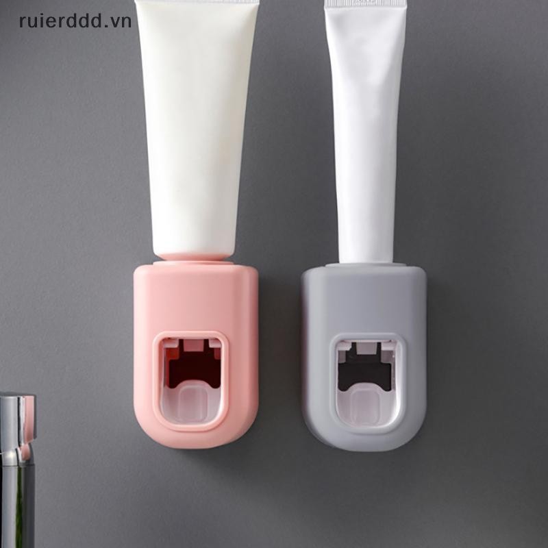 # ruierdd # Creative Wall Mount Máy phân phối kem đánh răng tự động Phụ kiện phòng tắm Máy ép kem đánh răng lười không thấm nước.