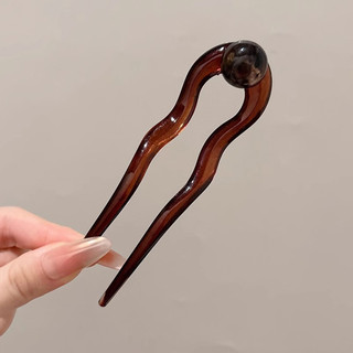 Vintage Hình Chữ U Kẹp Tóc Mặt Sau Đầu Bền Acrylic Kẹp Tóc Dính Cho Tóc DIY Phụ Kiện Tạo Kiểu Tóc