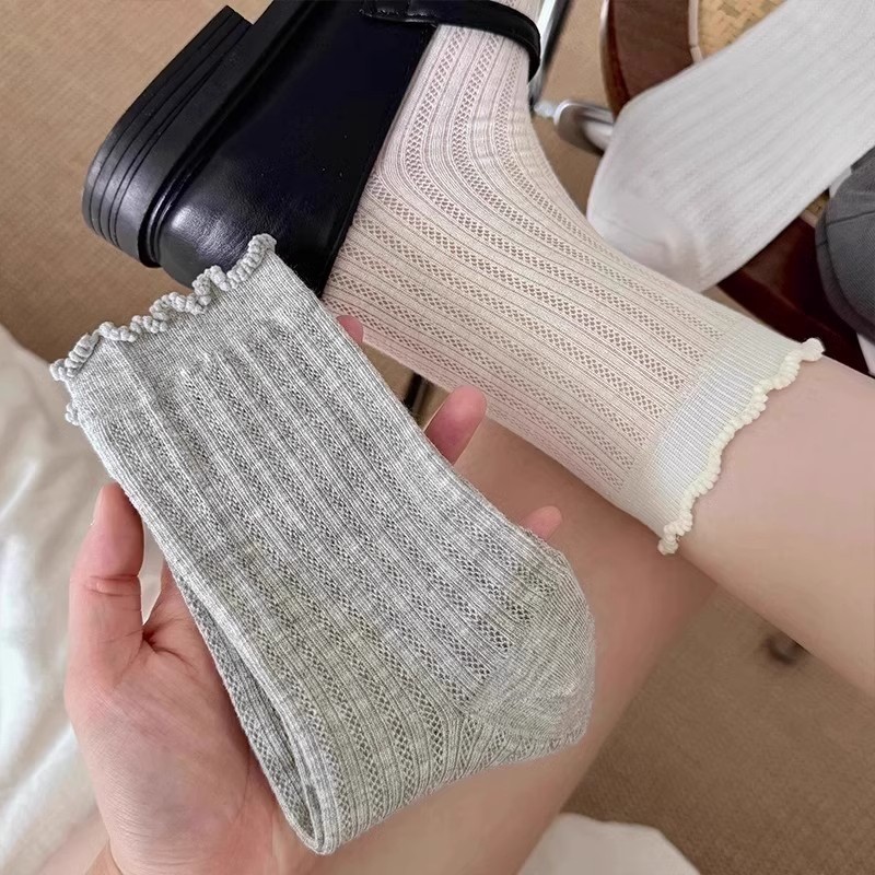 4 Đôi Tất Ren Rỗng Nữ Xuân Hè | Tất ống lưới thời trang, Tất mắt cá chân co giãn thoải mái để sử dụng thường ngày / hàng ngày, Phong cách Instagram dễ thương