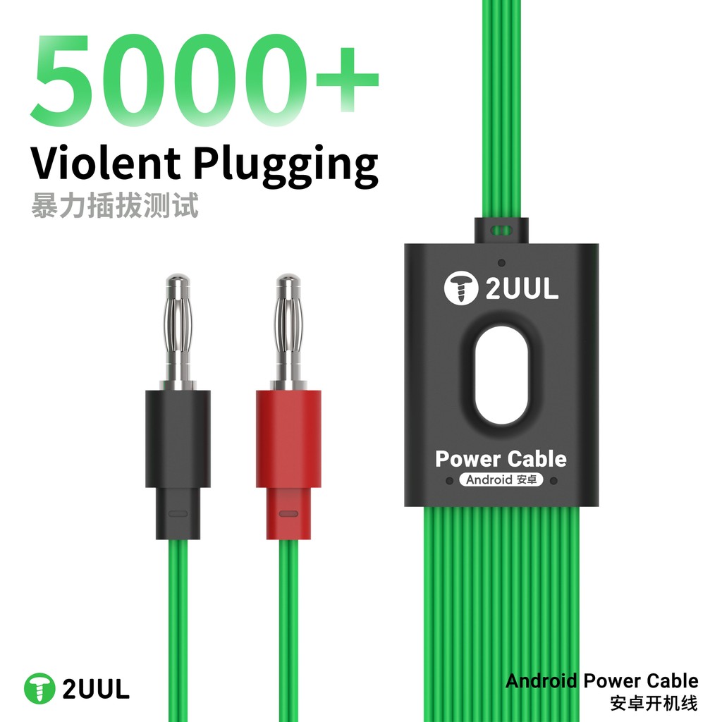 2UUL PW04 Cáp Khởi Động Nguồn Android Cho Điện Thoại Xiaomi Cho Samsung Bo Mạch Chủ Kích Hoạt 19 Trong 1 Cáp Sửa Chữa Silicon Linh Hoạt