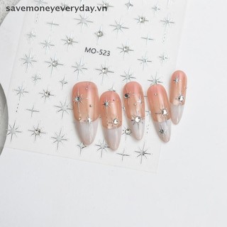 [savemoneyeveryday] 1 Tấm Miếng Dán Móng Tay 3D Laser Starburst Bạc Vàng Trang Trí Móng Tay Nghệ Thuật Sống Động Cho Làm Móng Tay Nghệ Thuật Làm Móng Tay Pháp Và Móng Tay DIY [vn]