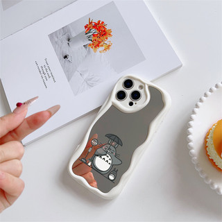 [Beecover] Ốp Gương Họa Tiết Kem Totoro Dễ Thương Cho IPHONE 16 16E 15 14 13 12 11 PRO MAX X XS XR XSMAX 7 8 6S 5 5S 12MINI 13 MINI + Plus SE 2020 / 2022 Vỏ NYJM