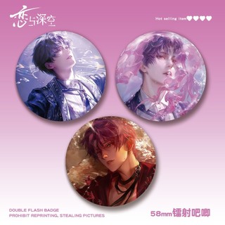 Tình Yêu Và Deepspace Rafayel Anime Manga Tinplate Kim Loại Huy Hiệu Pin Anime Ngoại Vi Sưu Tập Quà Tặng