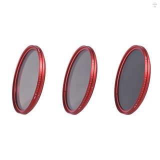Hilivn) FOTGA 72mm Slim ND Fader Bộ lọc biến thiên Mật độ trung tính ND2 đến ND400 Màu đỏ thay thế cho máy ảnh DSLR Canon
