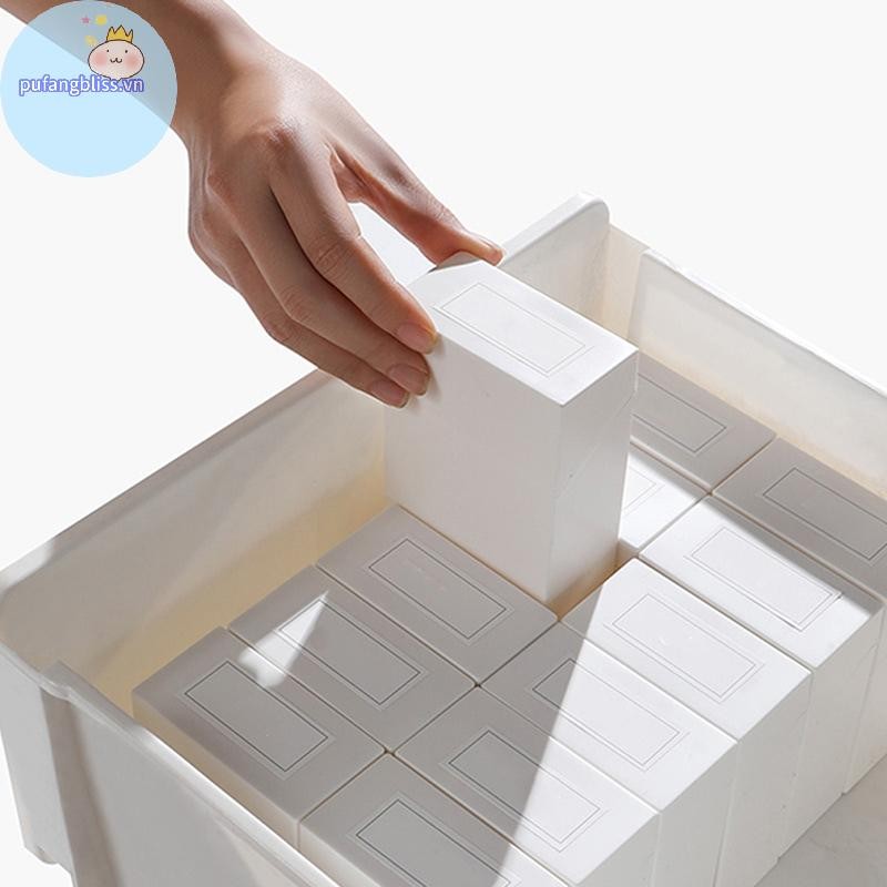 Pufangbliss 1 Nắp Lật Thiết Kế Hộp Bảo Quản Ứng Dụng Rộng Rãi Hộp Bảo Quản Nhỏ Gọn Nắp Lật Ngăn Kéo Sorg Hộp Bảo Quản VN