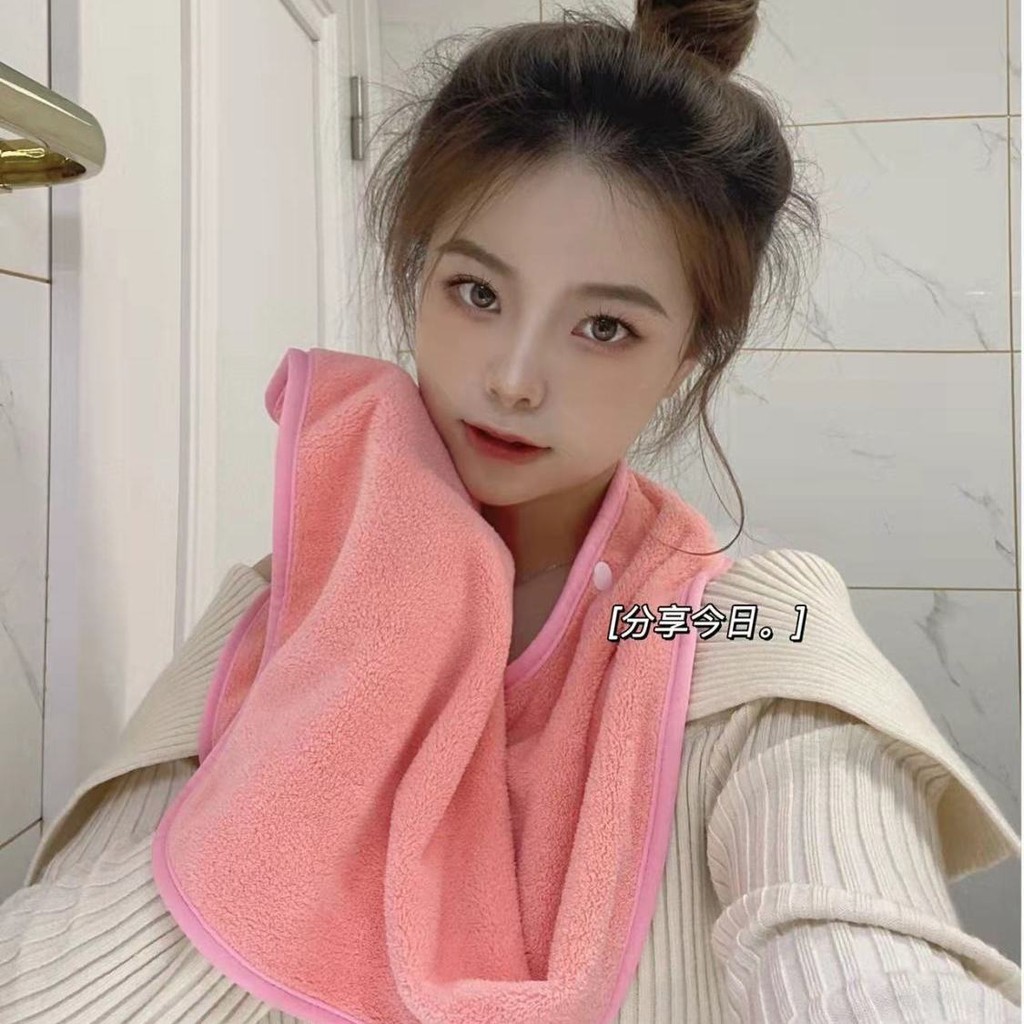 Mùa đông người già ăn Yếm Khăn thấm nước bọt khăn vải mềm thấm nước có thể điều chỉnh chống thấm nước