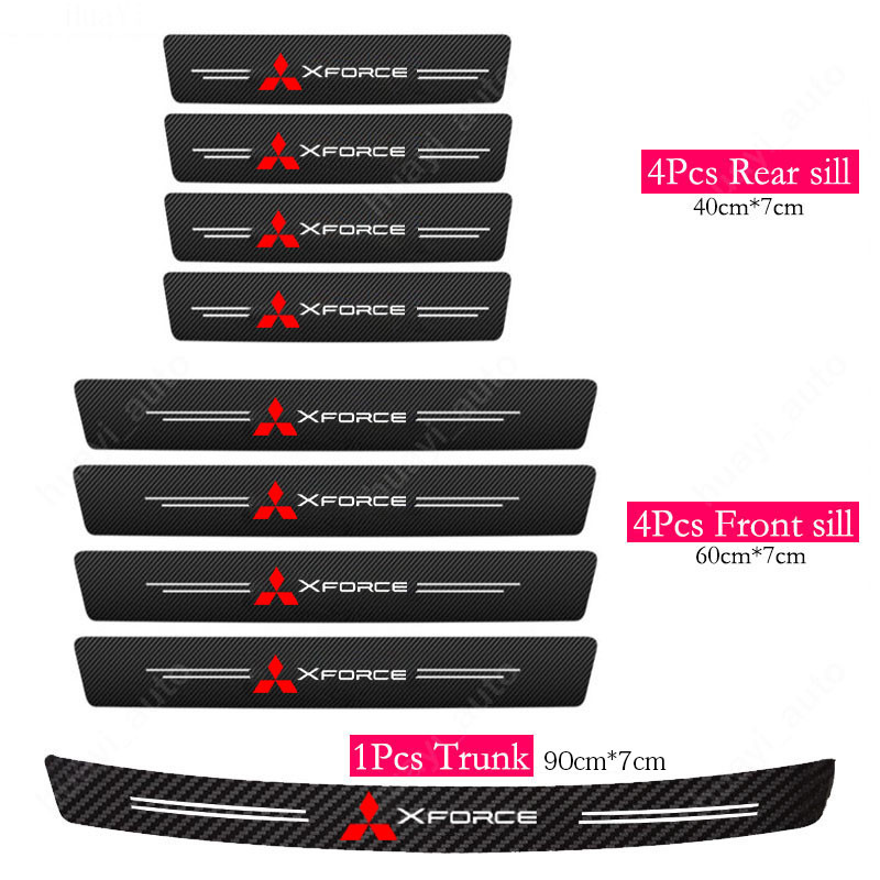 Mitsubishi Xforce Audi Car Sill Sticker Chống Trầy Xước Chống Thấm Nước Cốp Xe Bảo Vệ Cửa Xe Da Bao Phụ Kiện