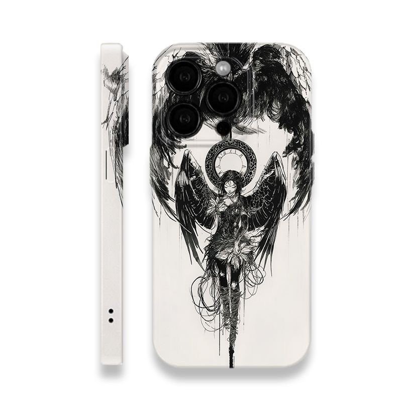 Ốp điện thoại di động QYJS phong cách instagram dùng cho IPhone 16 ProMax 15 14 13 12 PRO 11 7 8 plus 14 15 16 PLUS X X X X X X X X X X X X X X X X X X X X X X X X X X SE vỏ bảo vệ lỗ tinh chống rơi mẫu thời trang Feilin Gothic vỏ bảo vệ BZ9K