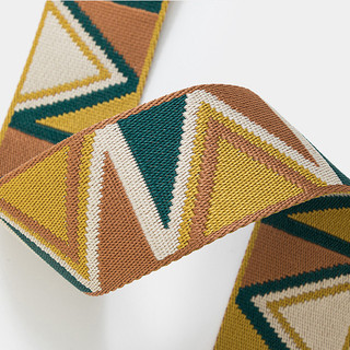 Dây đai dệt Jacquard dây đeo vai rộng dây đeo ngắn phù hợp với túi đựng rau Lindi Túi vải không khóa dây đeo vai dài túi cửa hàng phụ kiện biến đổi