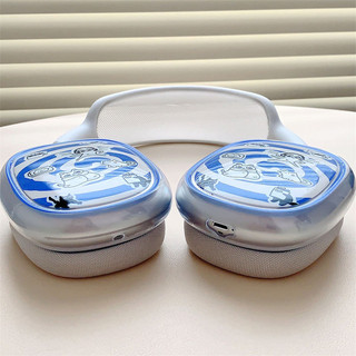 Ốp điện thoại mềm họa tiết mèo ngộ nghĩnh cho tai nghe Airpods Max Tai nghe không dây Vỏ bảo vệ
