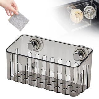 Kệ góc cốc hút phòng tắm SEYAWSON, Giá thoát nước bồn rửa xoay đa chức năng, Giá đỡ bọt biển treo tường tiện lợi chất lượng cao Phòng tắm