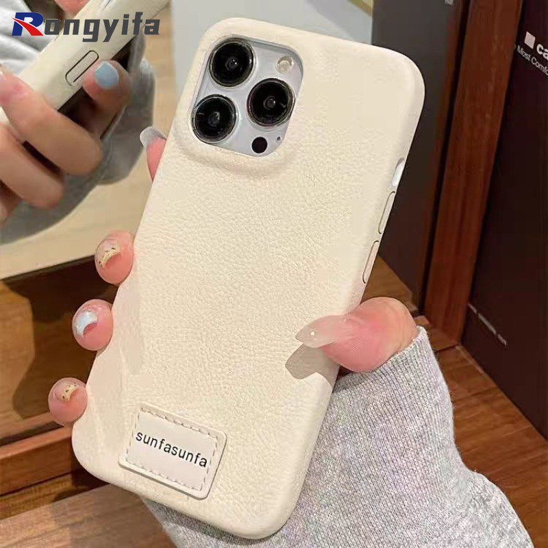 Ins Style Thời Trang Vải Lanchee Da Cảm Giác Cho Vivo V40 V30 V29 V27 Pro V27E V23 V21 5G 4G V21a V20 Pro V15 Vỏ Mềm Đơn Giản Chống Sốc Điện Thoại Doanh Nhân