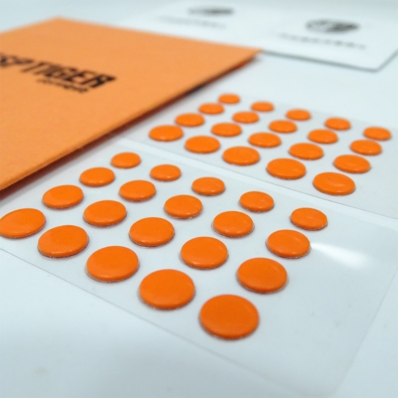 IOR 40 chiếc gói ICE V2 EsportsTiger Mouse Skates Chân chuột DIY Universal Dot Mouse Pad Antislip Orange Glides Arcs Edges