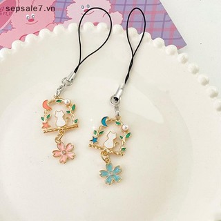 [HOTOY] Dây điện thoại hoa dễ thương Móc khóa mặt dây chuyền Vỏ điện thoại Dây đeo nữ Cô gái Trang sức điện thoại Dây buộc chống mất Móc khóa {vn}
