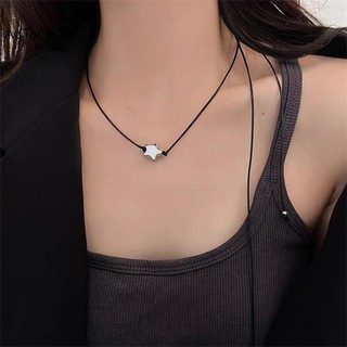 Aqtocna Y2K Dây Có Thể Điều Chỉnh Ngôi Sao Mặt Dây Chuyền Vòng Cổ Choker Pentagram Xương Đòn Dây Chuyền Nữ Trang Sức Quà Tặng Sinh Nhật HGVN
