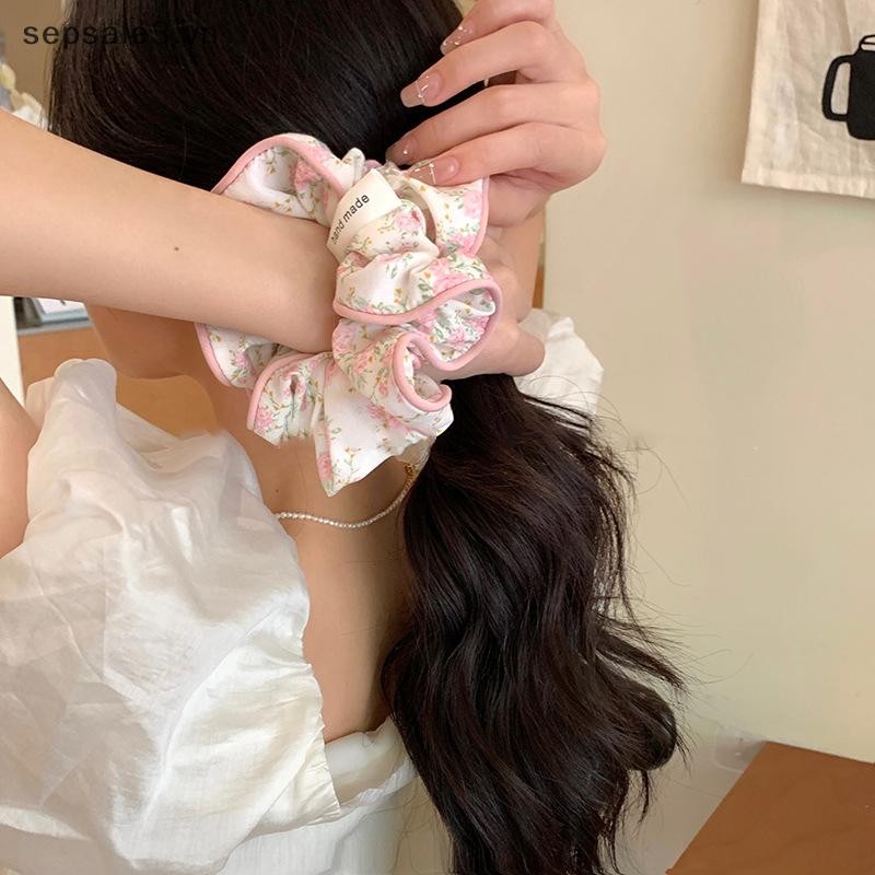 # Vn # Thời Trang Hàn Quốc Hoa Scrunchies Nữ Cô Gái Tóc Co Giãn Dây Cao Su Phụ Kiện Dây Buộc Tóc Dây Mũ Đội Đầu.