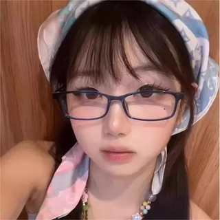 Kính gọng hẹp 2 màu Retro - Kính mắt in họa tiết da báo Y2K hiện đại - Kính mắt khung ống kính đa năng