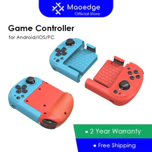 Bộ điều khiển trò chơi không dây Maoedge với tay cầm chơi Game điện thoại Bluetooth kiểu chia cho bộ điều khiển PC Android iOS