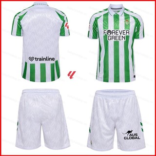 BS1 2024-2025 La Liga Real Betis Balompie home Jersey Fan Áo Quần Short Bóng Đá Trẻ Em Người Lớn Plus Size SB1
