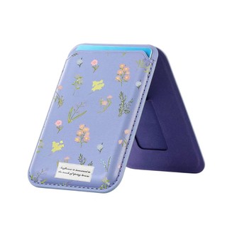 Ví họa tiết thực vật cho iPhone 16 15 14 13 12 pro Max 16Plus Giá đỡ điện thoại thẻ cho vỏ bỏ túi