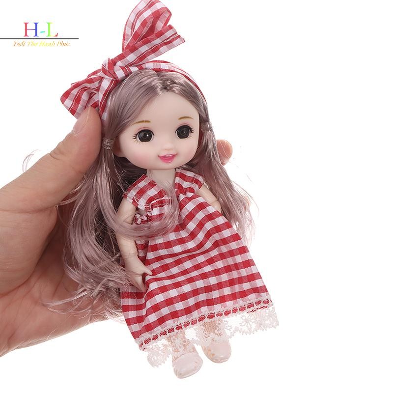 [XZNZMM] Búp bê bé gái 17 cm mới với 13 khớp di động 3D Mắt to cho bé gái DIY LMWU