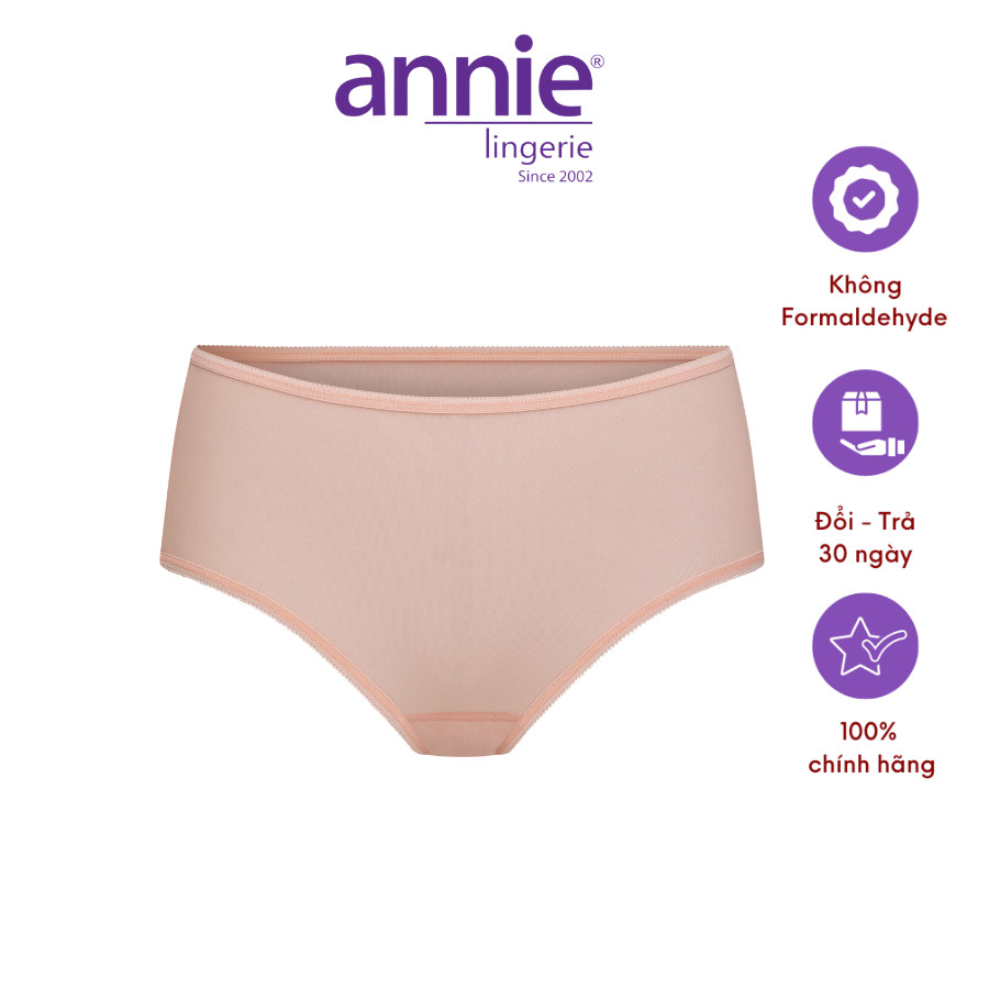 Quần lót lưới nữ annie cao cấp QE 2181 co giãn 4 chiều, lưng trung mặc thoải mái, thoáng mát cả ngày