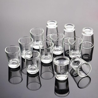Set 12 Chén Mắt Trâu Thủy Tinh – Ly Uống Rượu Mini Trong Suốt, Sang Trọng