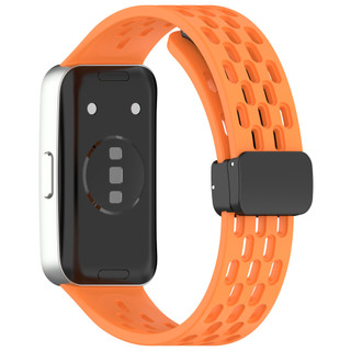 Dây đeo silicon thoáng khí Dây đeo khóa từ tính cho Huawei Band 10 / 9 / 8